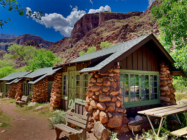Phantom Ranch cabins inside Grand Canyon National Park